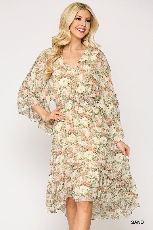 Floral Chiffon Dress